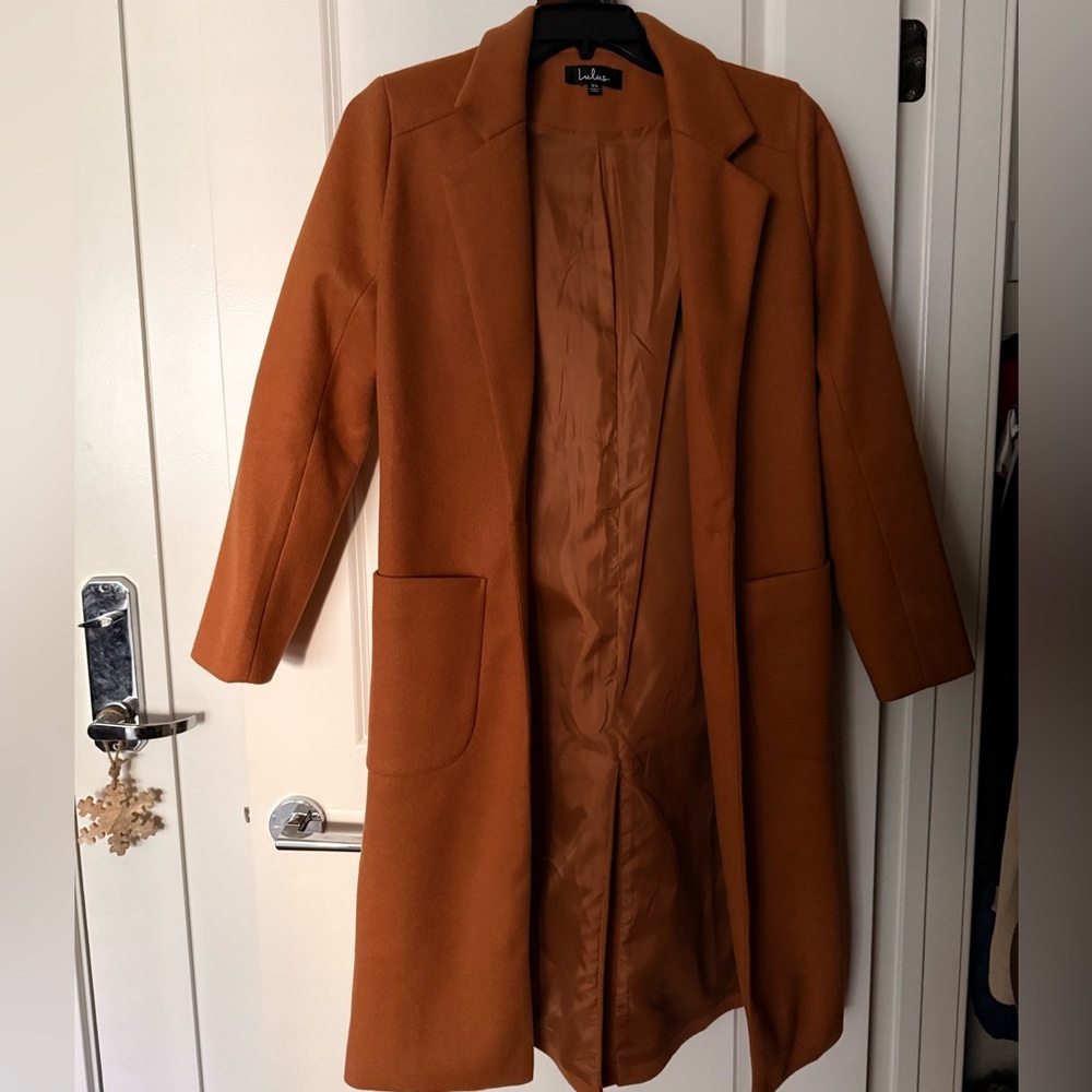 Lulus Style Squad Camel Coat - Picture 7 of 9